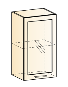 Шкаф навесной Яна L400 Н720 (1 дв. рам.) в Шахтах