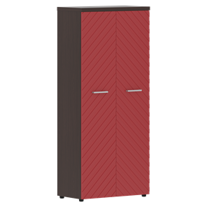 Шкаф с дверцами TORR LUX TLHC 85.1 с глухими дверьми и топом 854х452х1958 Венге Магия/ Красный в Шахтах