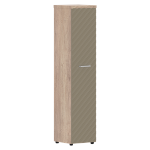 Шкаф-стеллаж TORR LUX TLHC 42.1 колонка с глухой дверью и топом 435х452х1958 Дуб Каньон/ Капучино в Шахтах