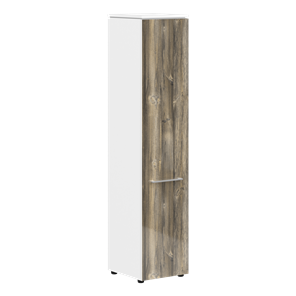 Шкаф высокий MORRIS  Дуб Базель/Белый MHC 42.1 (429х423х1956) в Шахтах