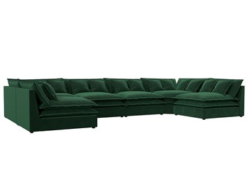 П-образный диван Лига-040, Зеленый (велюр) в Таганроге