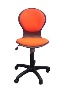 Детское крутящееся кресло Libao LB-C 03, цвет оранжевый в Батайске