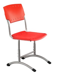 Детский стул регулируемый Отличник.3 3-5, Красный RAL 3002/Светло-серый в Шахтах