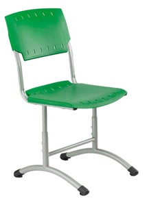 Детский стул регулируемый Отличник.3 3-5, Зеленый RAL 6001/Светло-серый в Шахтах