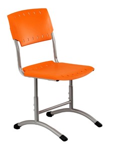 Детский стул регулируемый Отличник.3 5-7, Оранжевый RAL 2003/Светло-серый в Шахтах