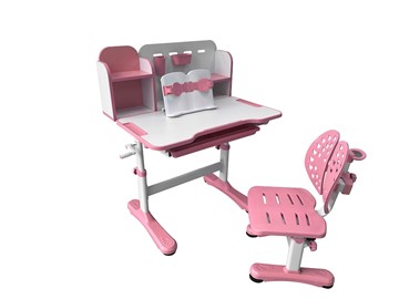 Растущий стол и стул Vivo Pink FUNDESK в Каменск-Шахтинском