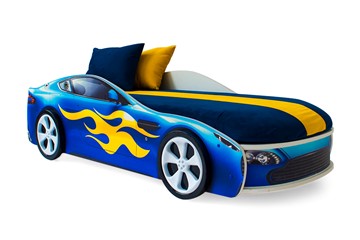 Кровать-машина Бондимобиль синий в Шахтах