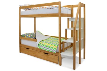 Детская 2-этажная кровать Svogen дерево в Шахтах