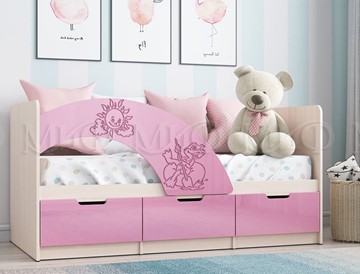 Детская кровать Юниор-3, Розовый металлик в Шахтах