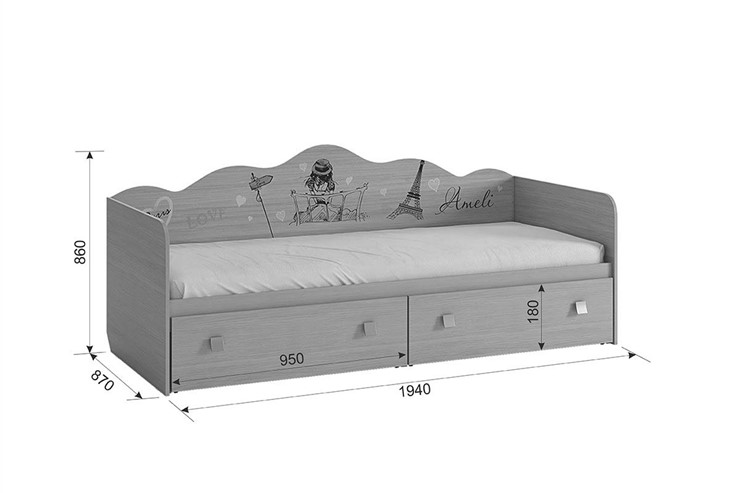 Детская кровать-софа Амели в Шахтах - изображение 2