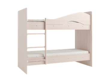 Кровать 2-ярусная Мая на щитах со шкафом и ящиками, цвет Млечный дуб в Шахтах - предосмотр 2