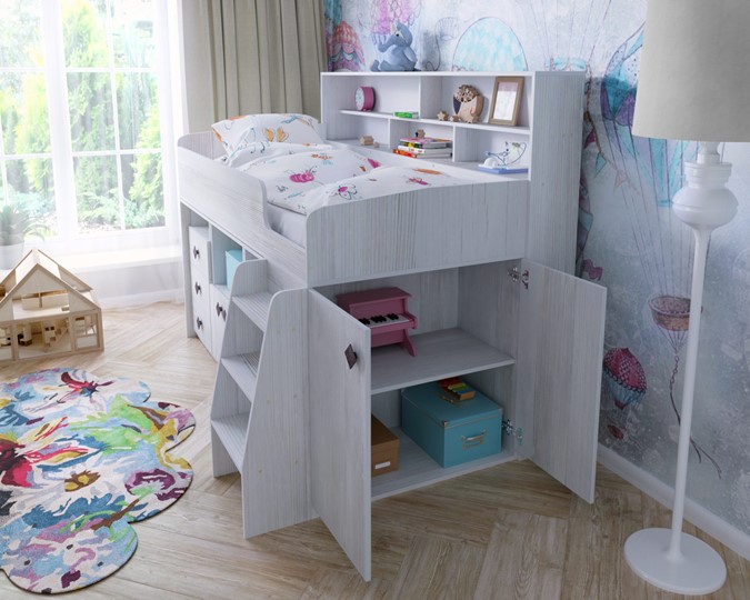 Кровать-чердак детская Малыш-5, цвет Винтерберг в Таганроге - изображение 6