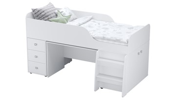 Детская кровать с рабочей зоной POLINI Kids Simple 4500 Белый в Шахтах - предосмотр 6