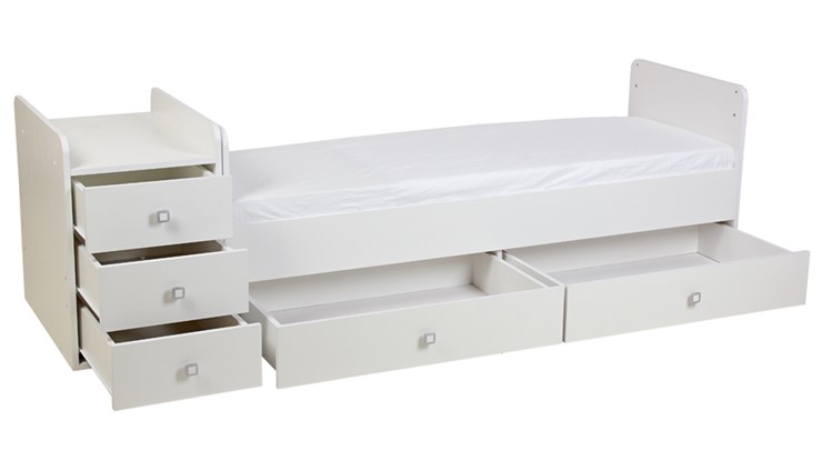 Кровать-трансформер с комодом Фея 1100 Белый в Шахтах - изображение 9