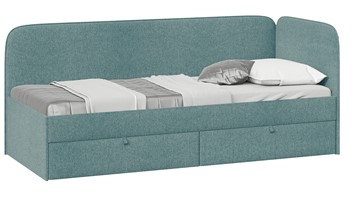 Детская кровать Молли тип 1 (80), Микровелюр Scandi Indigo 11 в Шахтах