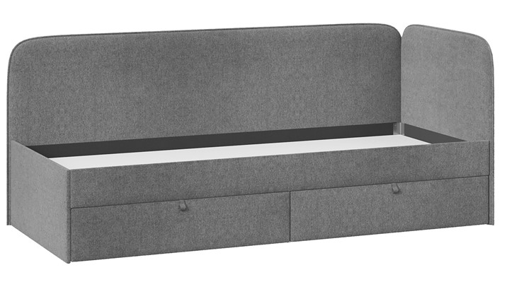 Кровать подростковая Молли тип 1 (90), Микровелюр Scandi Graphite 22 в Шахтах - изображение 2