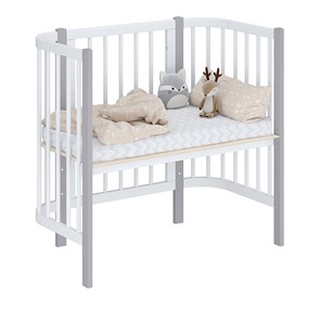 Детская кровать POLINI Kids Simple 105 Белый / Серый в Батайске - предосмотр 1