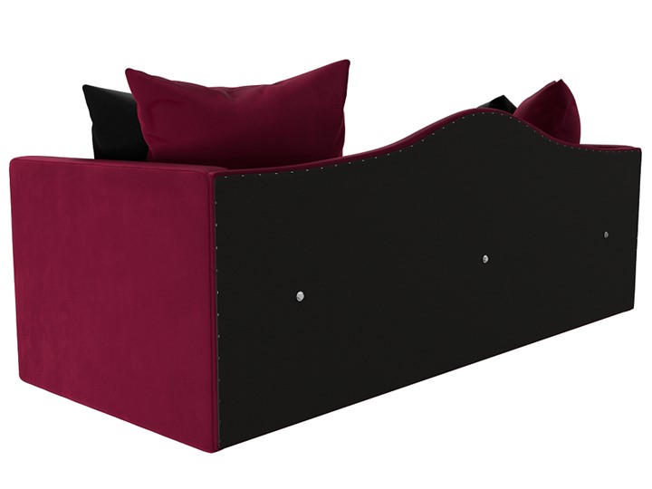 Диван-кровать Дориан, Бордовый/Черный (Микровельвет) в Шахтах - изображение 6