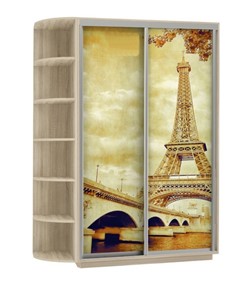 Шкаф 2-дверный Экспресс 1900x600x2200, со стеллажом, Париж/дуб сонома в Шахтах