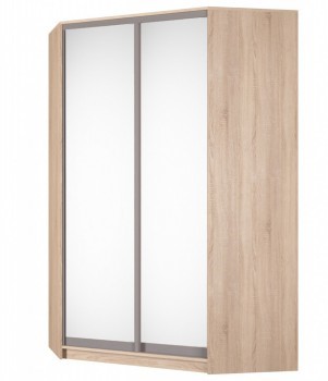 Шкаф Аларти (YA-230х1400(602) (10) Вар. 5; двери D5+D5), с зеркалом в Шахтах - изображение