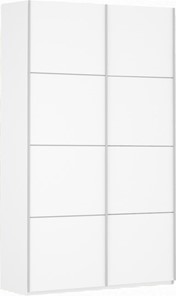 Шкаф-купе 2-х дверный Прайм (ДСП/ДСП) 1600x570x2300, белый снег в Шахтах