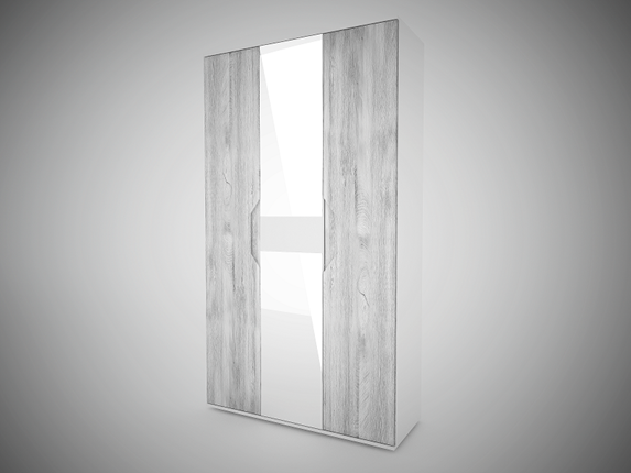 Распашной шкаф Сорренто 3 с зеркалами в Шахтах - изображение