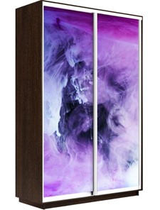 Шкаф 2-х дверный Экспресс 1600x600x2400, Фиолетовый дым/венге в Шахтах