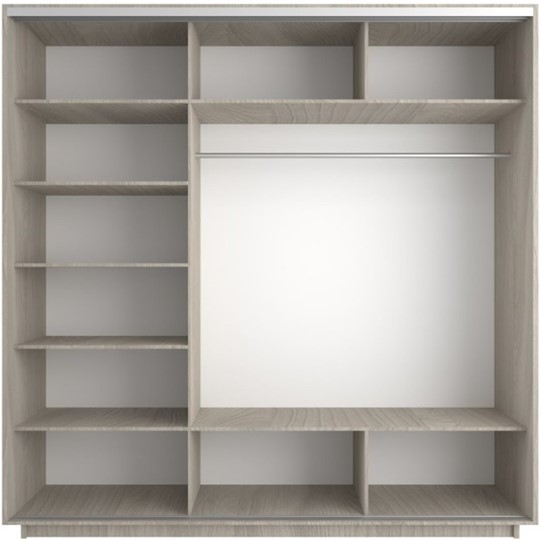 Шкаф 3-створчатый Экспресс (Комби) 2400х600х2400, шимо светлый в Шахтах - изображение 1