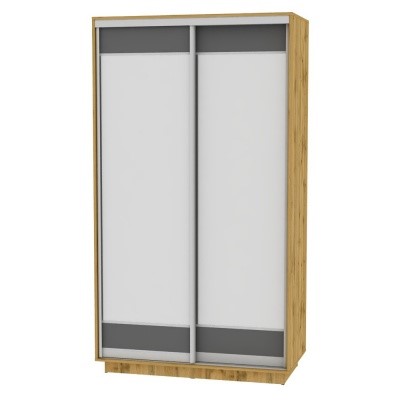 Шкаф 2-дверный Весенний HK1, 2155х1200х600 (D2D2), ДВ-Графит в Шахтах - изображение
