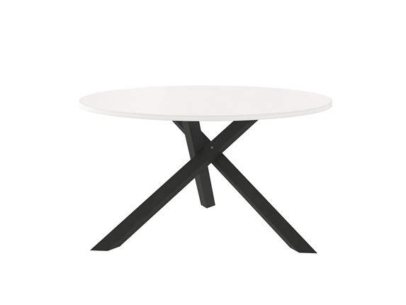 Круглый столик Триада-15Д, черный/белый в Шахтах - изображение