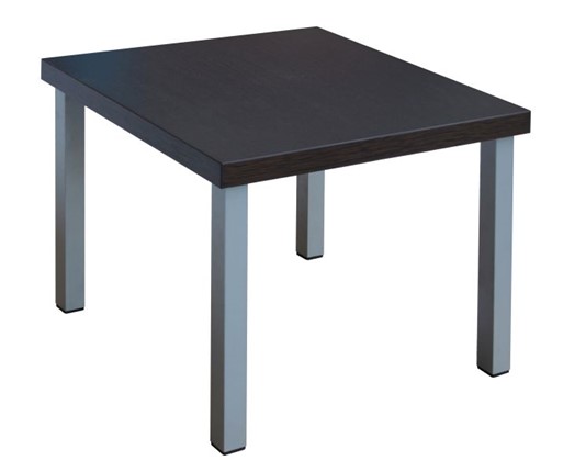 Столик квадратный Триада, венге/алюминий в Шахтах - изображение