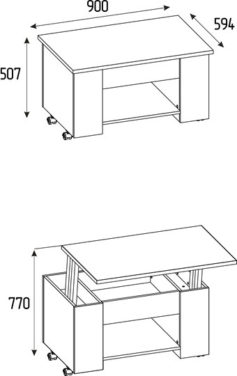 Стол трансформер Леон 219 в Шахтах - изображение 1