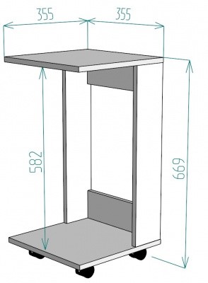 Приставной стол TC12, ДКМ в Шахтах - изображение 1