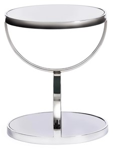 Столик GROTTO (mod. 9157) металл/дымчатое стекло, 42х42х50, хром в Таганроге - предосмотр 1