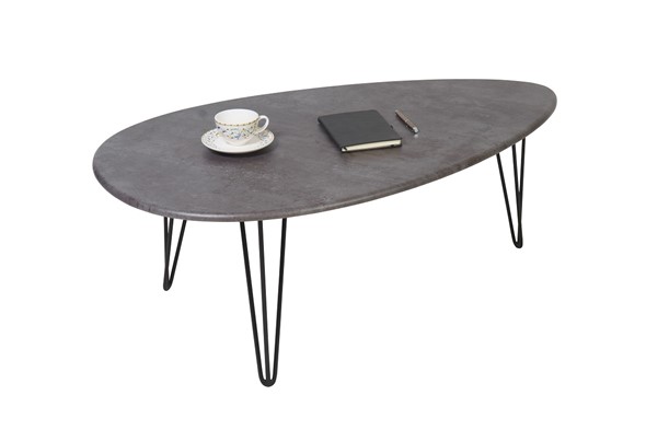 Журнальный стол Шеффилд, серый бетон в Шахтах - изображение