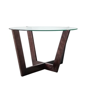 Овальный столик Оникс-6, Венге/Прозрачное стекло в Шахтах