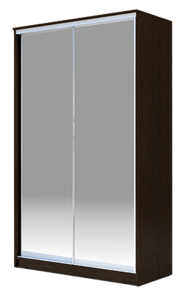 Шкаф-купе 2-х дверный 2400х1682х620 Хит-24-17-88, Матовое стекло, Венге в Ростове-на-Дону