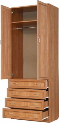 Шкаф распашной 103 со штангой, цвет Венге в Шахтах - изображение 1