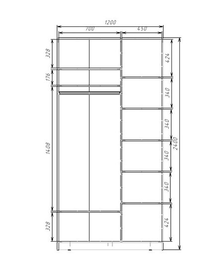 Шкаф 2-х дверный 2400х1200х620 с двумя зеркалами ХИТ 24-12-55 Белая шагрень в Шахтах - изображение 2