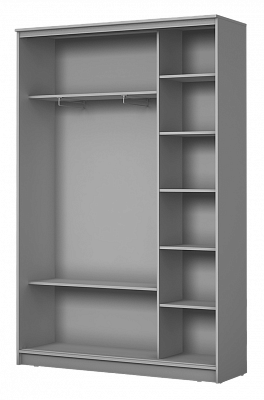 Шкаф 2-х створчатый 2300х1682х420 с двумя зеркалами ХИТ 23-4-17-55 Дуб Млечный в Шахтах - изображение 1