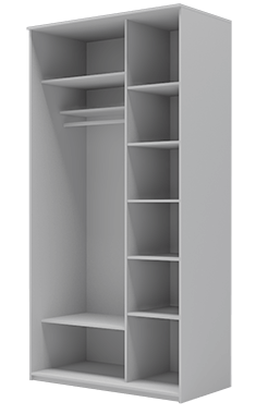 Шкаф 2-х дверный 2400х1682х620 с двумя зеркалами ХИТ 24-17-55 Венге Аруба в Шахтах - изображение 1