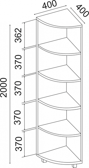 Угловой стеллаж West М07 в Батайске - изображение 1