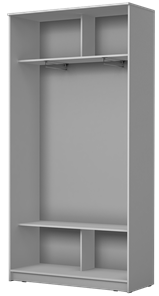 Шкаф 2-х дверный Хит-22-4-12/2-22 с цветным стеклом, белое №10, Графит в Шахтах - предосмотр 1
