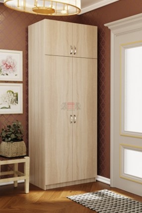 Шкаф для одежды Флагман - 4, Дуб Сонома в Шахтах - изображение