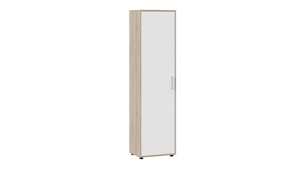 Шкаф одностворчатый Витра тип 1 (Дуб сонома/Белый ясень) в Шахтах - изображение