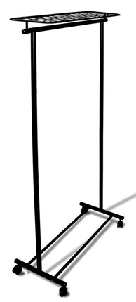 Вешалка гардеробная на колесах М 9 (Черный) в Шахтах - изображение