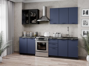 Гарнитур кухонный 2600 Индиго, Черный/Темно-синий в Батайске - предосмотр
