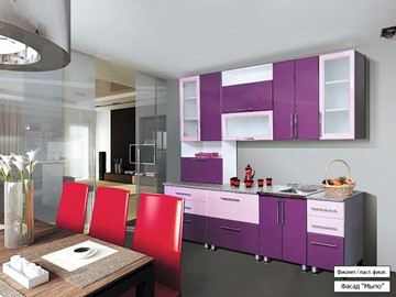 Кухонный гарнитур Мыло 224 2600, цвет Фиолет/Пастель фиолет в Таганроге