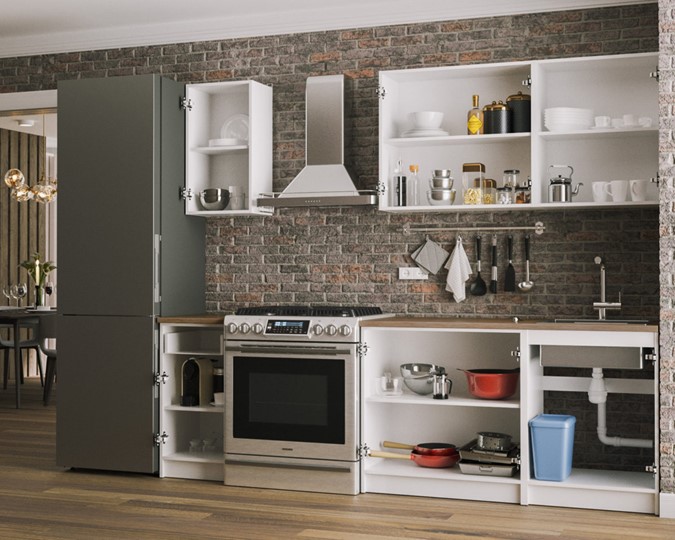 Кухонный гарнитур Лион 1,8 м (Белый) в Шахтах - изображение 1