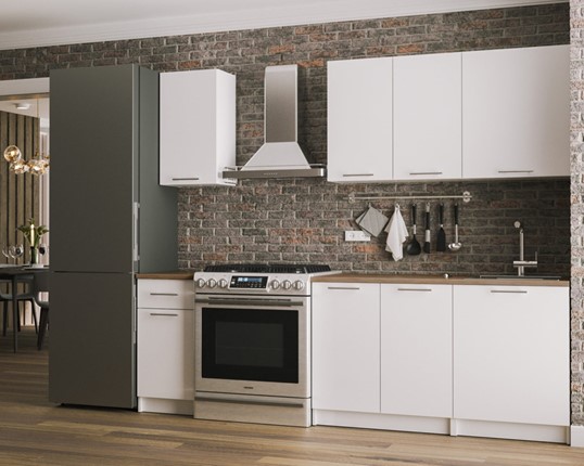 Кухонный гарнитур Лион 1,8 м (Белый) в Шахтах - изображение